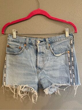 Levi's Light Wash Denim Cutoff Shorts